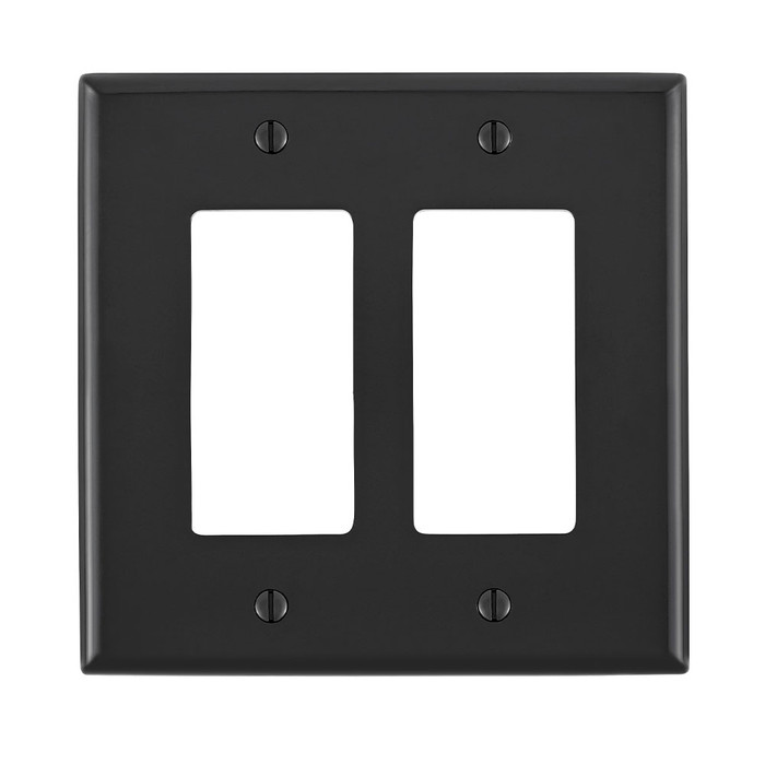 Leviton PJ262 Thermoplastic Nylon Midway 2-Gang Decorator Wallplate