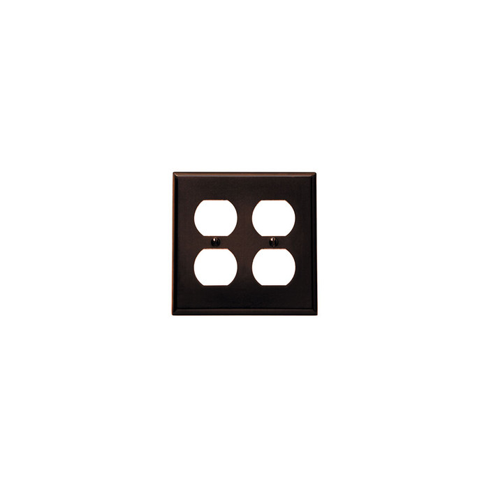 Leviton 85016 2-Gang Duplex Receptacle Wallplate, Pack of 100