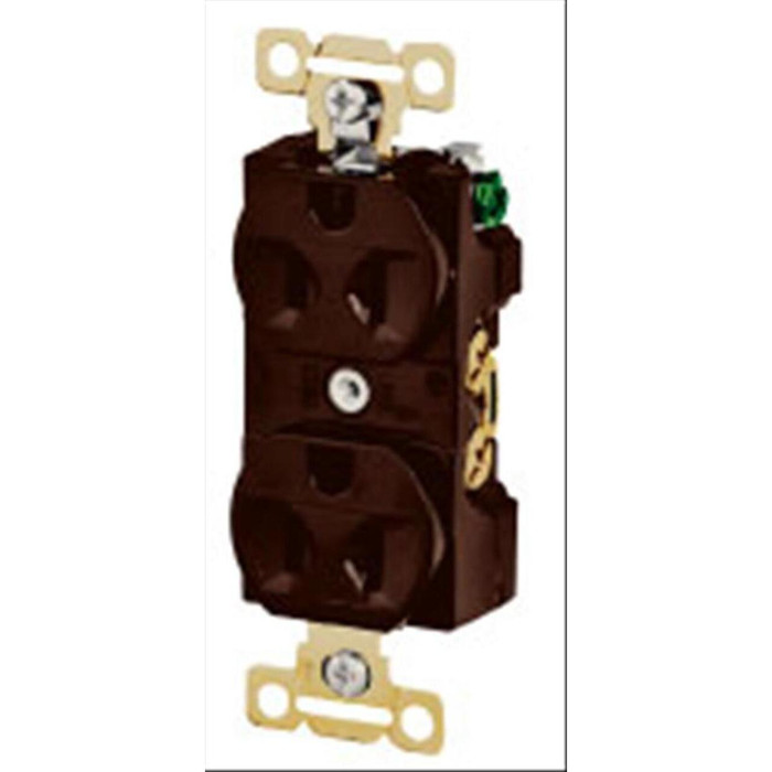 Bryant 5242 Series Grounding Duplex Receptacle, NEMA 5-15R Configuration