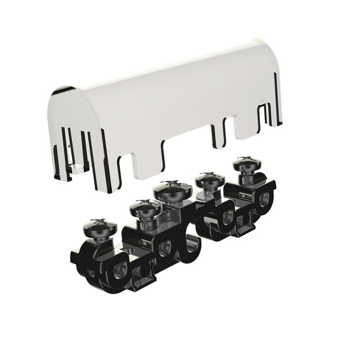 Burndy BDTIBB BONDIT Wall Mount Intersystem Bonding Connector, Stainless Steel, #14-#2 AWG