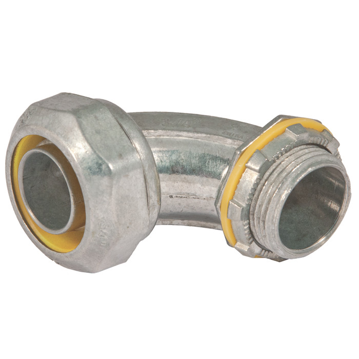 RACO 3423DC 3/4 in. 90 Degree Liquidtight Connector, Uninsulated, Die Cast Zinc (Pack of 100)