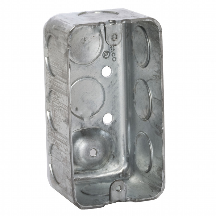RACO 660 Drawn Steel Handy Box, 4 in. x 2 in. x 1-7/8 in. Deep