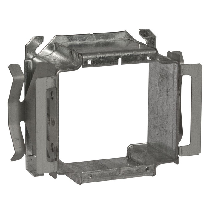 RACO 796B BLOCK-LOC Series 2-Gang Square Tile Cover, 4 in., 2 in. Deep