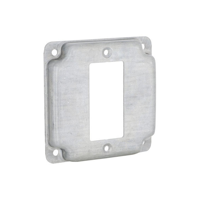RACO 808C 4 in. Square Exposed Work Cover with Single GFCI Opening