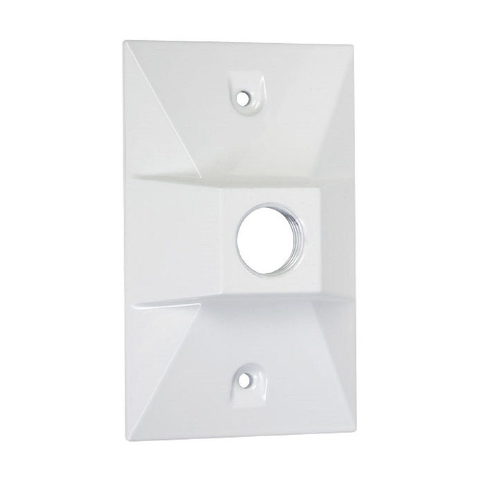 TayMac LV110WH Weatherproof Die-Cast Lampholder Cover, Powder-Coated Metal