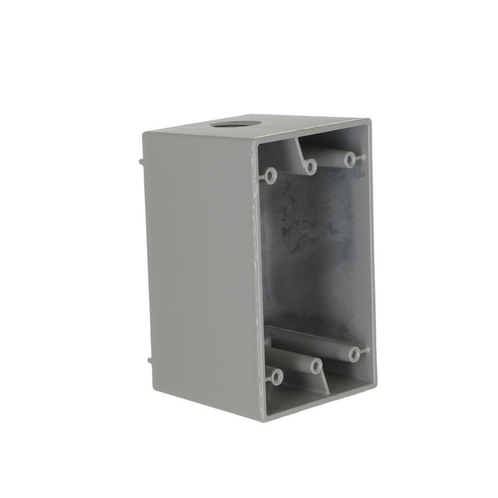 Bell 5385-0 1-Gang Weatherproof Deep Outlet Box, Aluminum