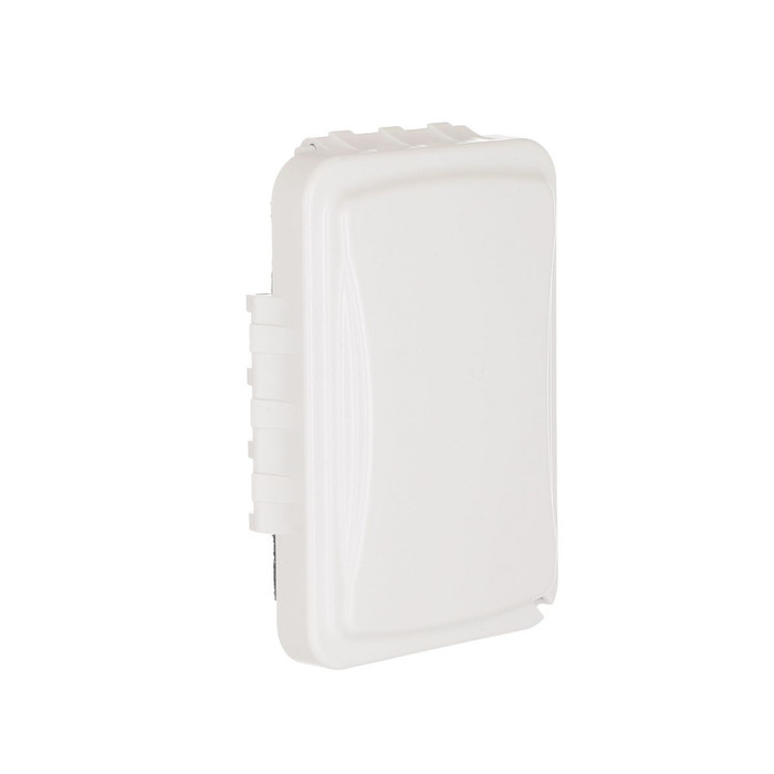 TAYMAC MM110W 1-Gang Weatherproof Flip Cover, Horizontal/Vertical, Polycarbonate, White