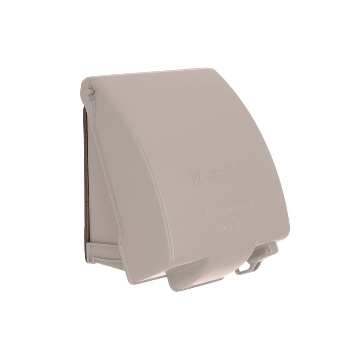 TayMac MX7280S 2-Gang Weatherproof In-Use Cover, EXTRA DUTY Series, Vertical, Gray