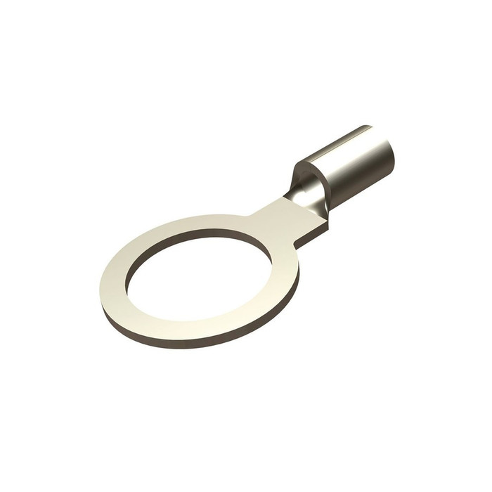 Burndy T1012 Uninsulated Copper Ring Terminal, 12-10 AWG, 1/2" Stud, 100-Pack