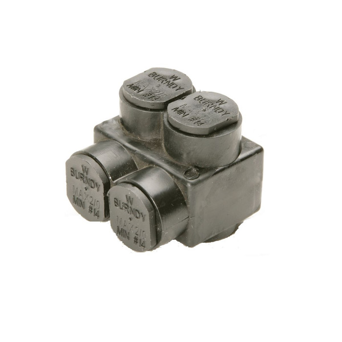 Burndy BITO350 UNITAP 2-Port Insulated Multi-Tap Connector
