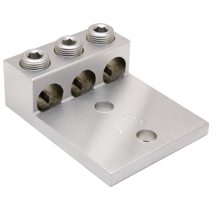 Burndy K-Series 3-Conductor Aluminum Universal Terminal Lug, Dual Rated AL/CU