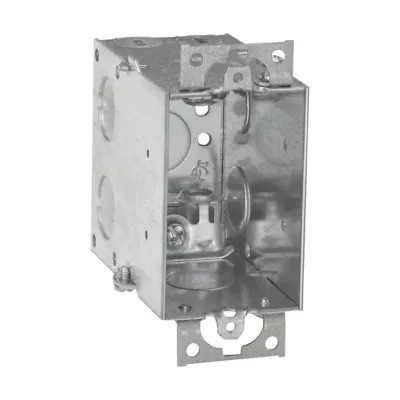 Crouse-Hinds TP244 Steel 1-Gang Gangable Switch Box 2-Inch x 3-Inch x 3-1/2-Inch 18-Cubic-Inch