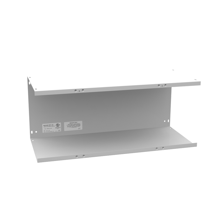 Milbank GSC1 Series ANSI 61 Gray Powder-Coated Steel Lay-In Wireway