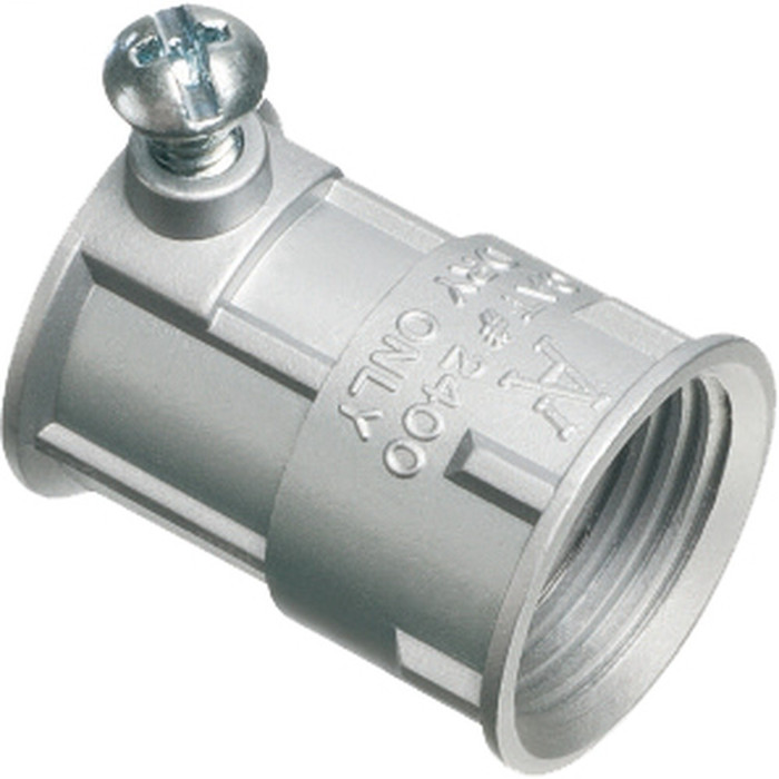 Arlington Industries 2400 Zinc Combination Coupling, EMT to Rigid, 1/2"