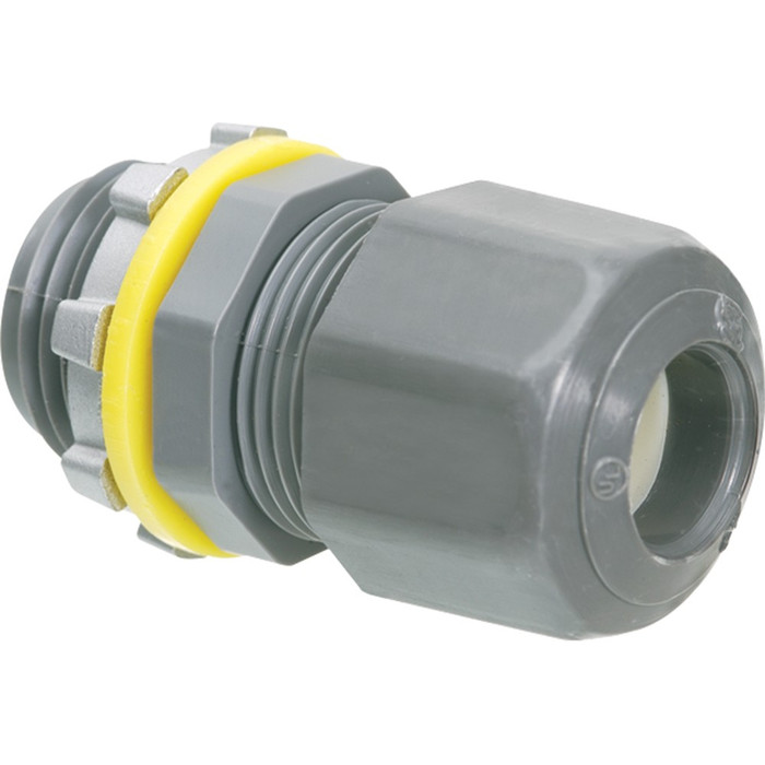 Arlington Industries 75LPCGBAG Non-Metallic Low Profile Cord Grip Connector, 3/4" Strain Relief