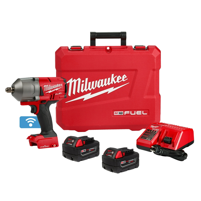 Milwaukee 2862-22R M18 FUEL ONE-KEY High Torque 1/2" Pin Detent Impact Wrench Kit