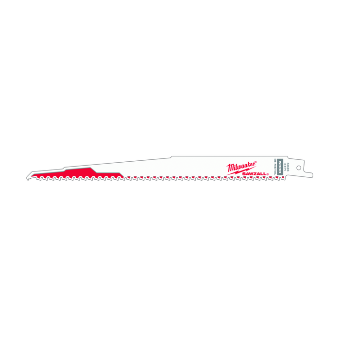 Milwaukee 48-00-5036 9" 6 TPI SAWZALL Blade for Wood with Nails, 5-Pack