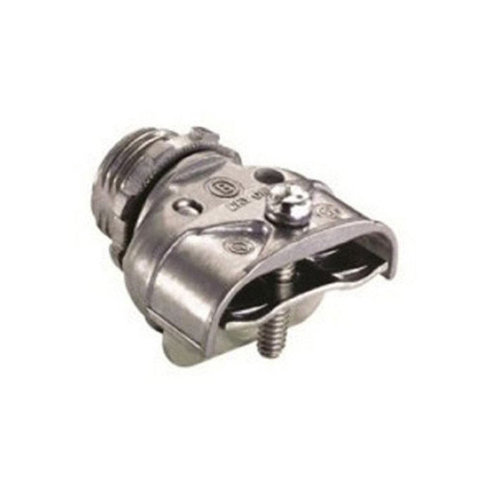 Bridgeport Fittings 621-DC2 Duplex Strap Type AC/MC Connector, 3/8" Cable, Zinc