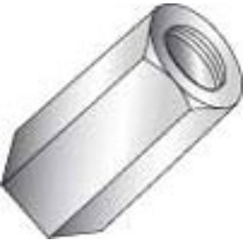Minerallac 59608 Hex Rod Coupling, 1/2"-13 x 1-1/4", Zinc Plated, Pack of 100