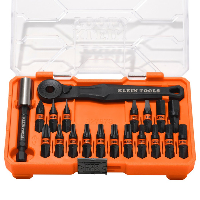 Klein Tools 32787S ProFlex Micro Ratchet 20-Piece Impact Bit Set