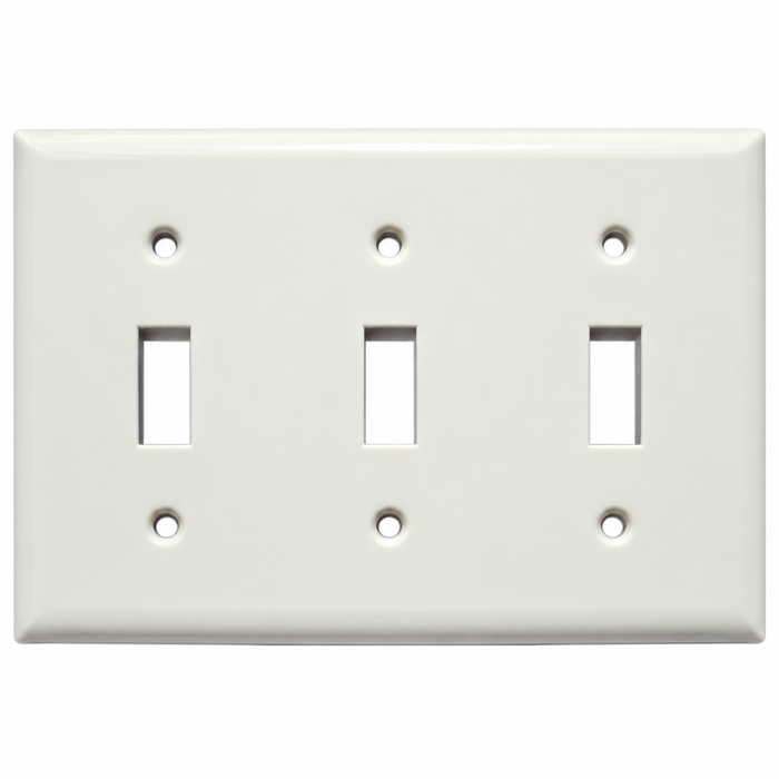 Mulberry Painted Steel Toggle Switch Wallplate, Multi-Gang
