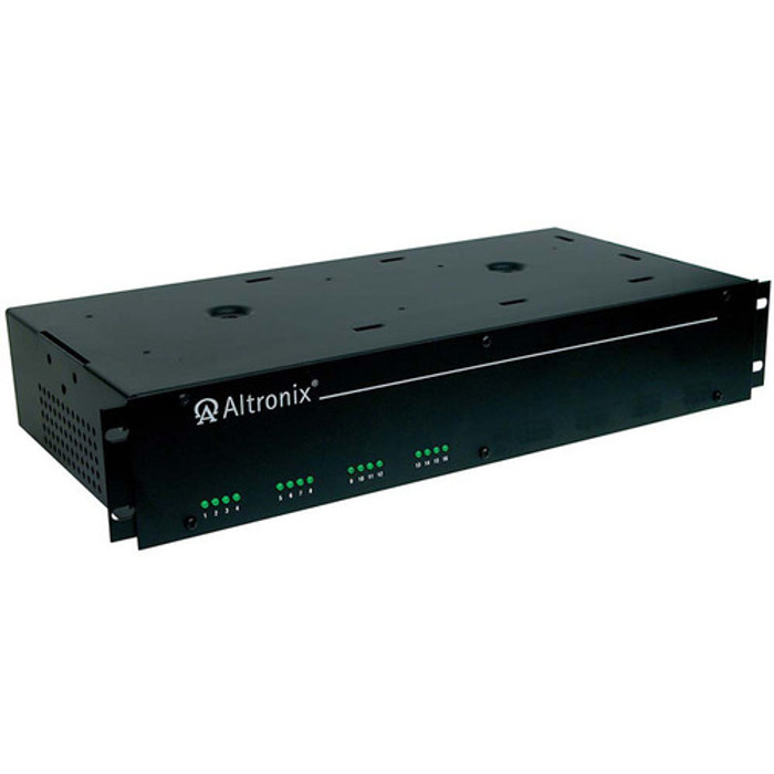 Altronix R2416600ULCB CCTV AC Rack Mount Power Supply, 115VAC 50/60Hz at 6A Input, 16 PTC Protected Outputs 24VAC at 25A or 28VAC at 20A