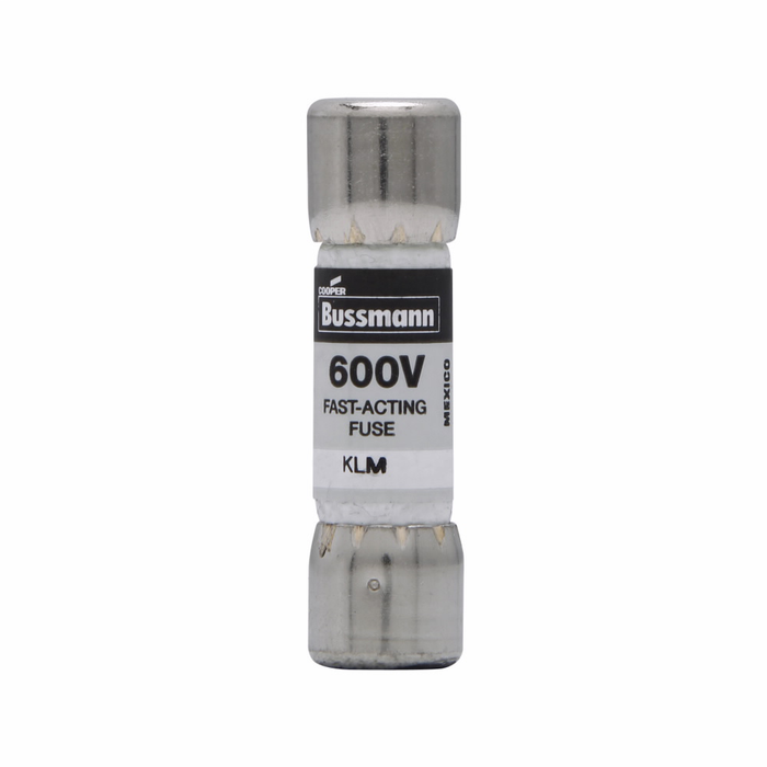 Bussmann KLM-2 KLM Series Fast-Acting Ferrule Fuse, 2A, 600V