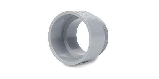 Kraloy 7809 3" PVC Terminal Adapter with Threaded Male End