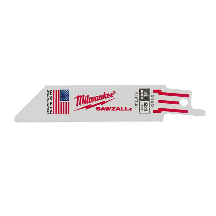 Milwaukee SAWZALL Blade for Thin Metal (24 TPI, 5-Pack)