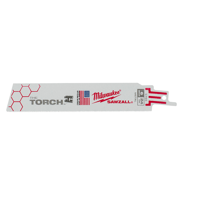 Milwaukee TORCH SAWZALL Blade for Thin Metal (24 TPI)