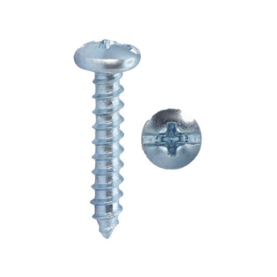 Minerallac #12 Pan Head Sheet Metal Screws with Phillips/Slotted