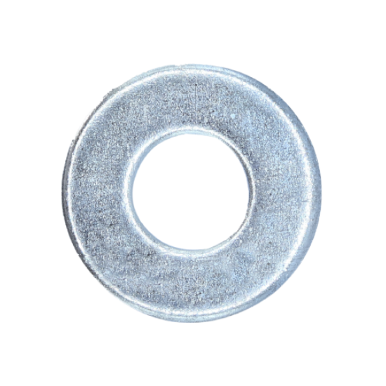 Minerallac 40325 1/4" Flat Cut Washers, Zinc Plated