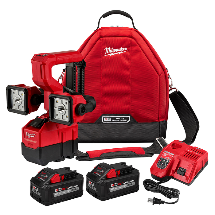 Milwaukee 2122-22HD M18 Cordless Utility Bucket Light, 2-Battery Kit