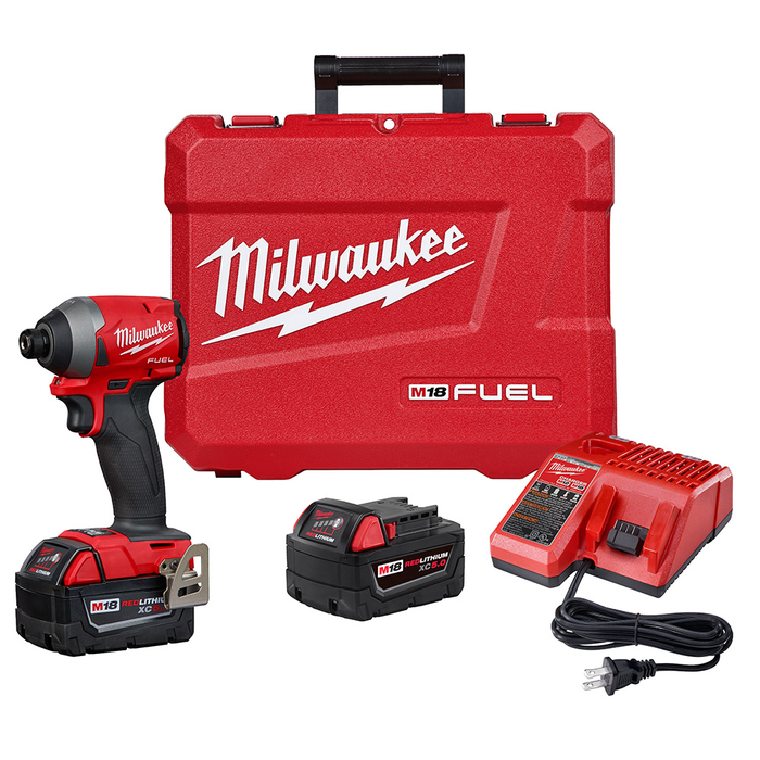 Milwaukee 2853-22 M18 FUEL 1/4 in. Hex Impact Driver, XC Battery Kit
