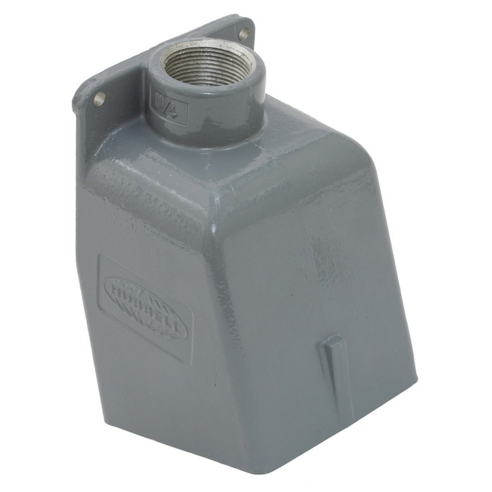 Hubbell Wiring BB601W Enamel Painted Cast Aluminum Back Box, 15-Degree Angle Opening