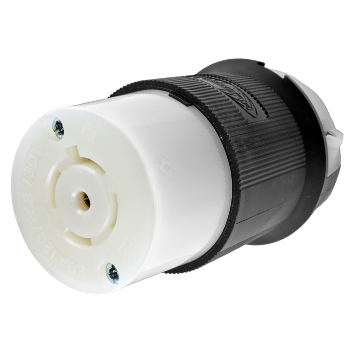 Hubbell Wiring HBL2513 4-Pole 5-Wire Twist-Lock® Connector Body, 20A 120/208V