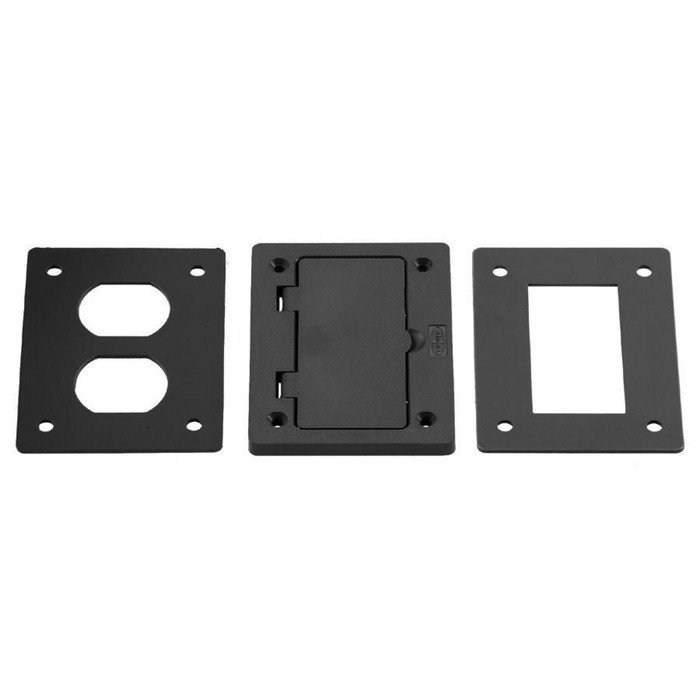 Hubbell Wiring PFBR826BLA ScrubShield® PVC 1-Gang Non-Metallic Floor Box Cover