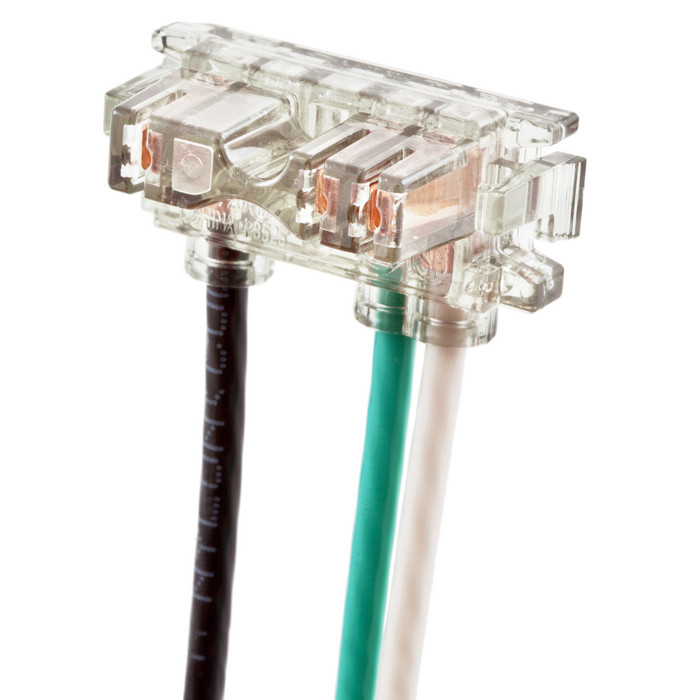 Hubbell Wiring SNAP1RNA SnapConnect® Straight and Right-Angle Pigtailed Terminal, 12 AWG
