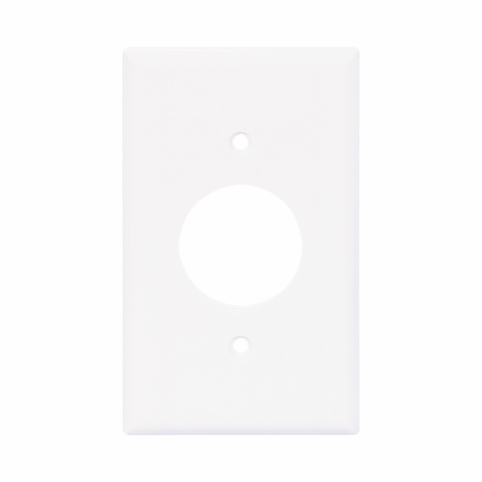 Eaton PJ7W Locking Power Outlet, White Nylon, Single-Gang Mid-Size