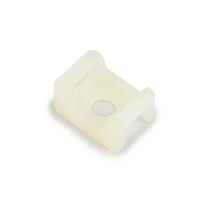 3M Cable Tie Mounting Base 4-Way Adhesive Mount Nylon Natural