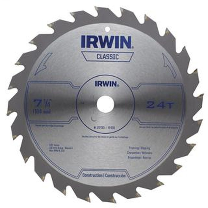 Irwin 15030 Classic Series ATB Grind Circular Saw Blade, 5/8" Arbor