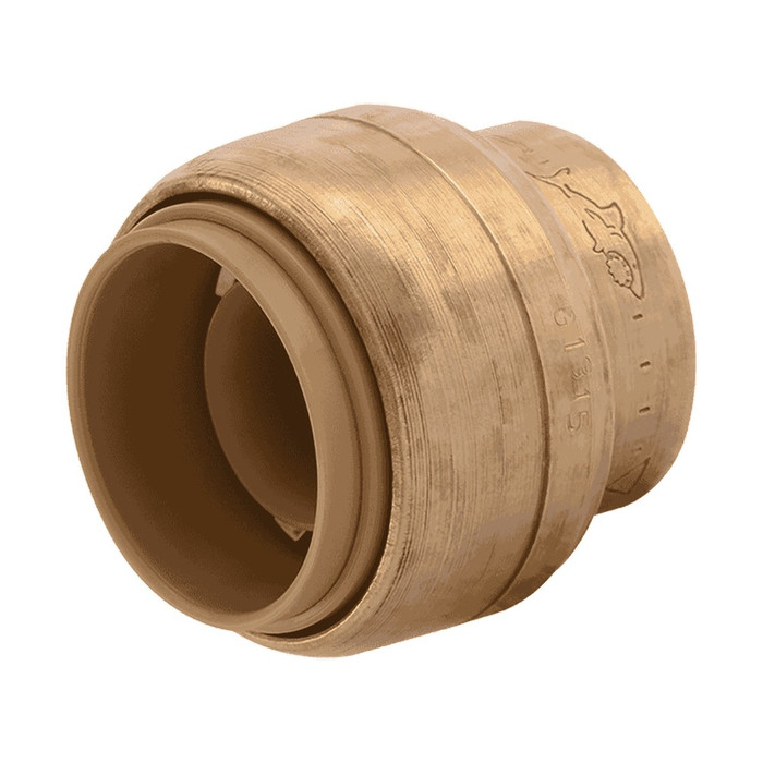 SharkBite U518LF No-Lead Push-Fit End Stop, Brass