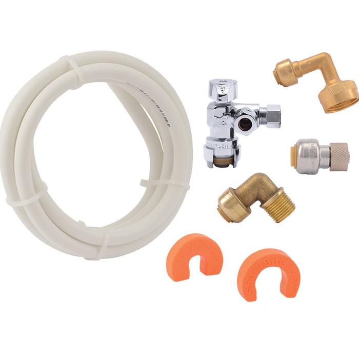 SharkBite 25568 Dishwasher Installation Kit with Push-to-Connect PEX Fittings