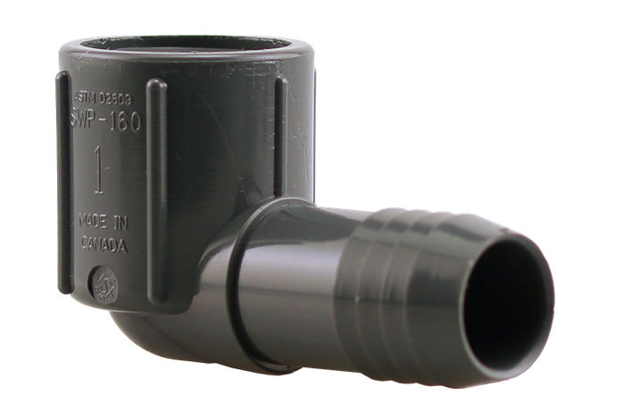 Boshart PVCFE Insert x FPT PVC Elbow Fitting