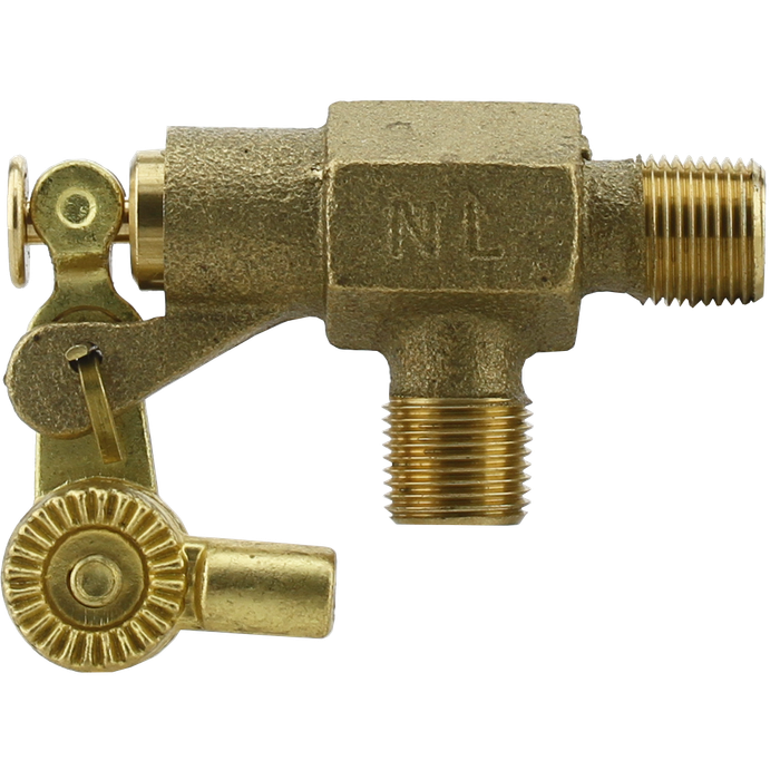 Boshart 28-BFV-10NL 1" No-Lead Float Valve, MPT In x MPT Out