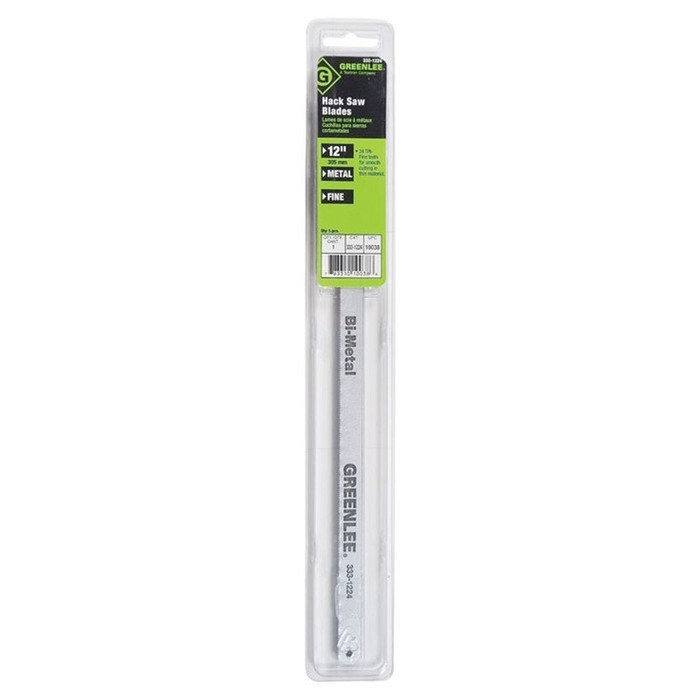 Greenlee 12" Bi-Metal Hacksaw Blade, 33312 Series