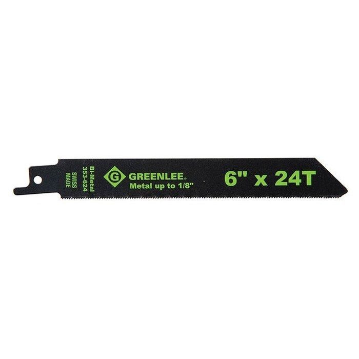 Greenlee 353 x 24T Bi-Metal Reciprocating Saw Blade