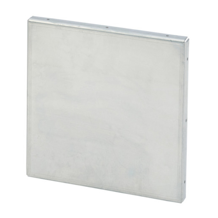 Hoffman Galvanized Steel Wireway Closure Plate, No Knockout
