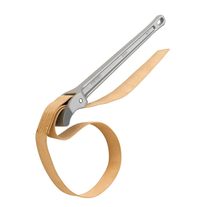Ridgid Model 5 Aluminum Strap Wrench, 17" x 1-3/4" Nylon Strap, 31365