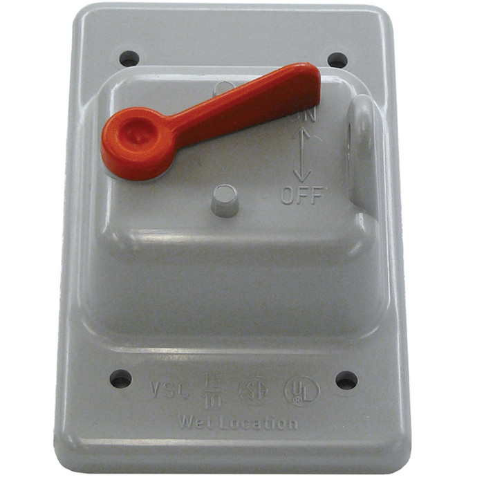 Cantex 5133330 PVC Single Toggle Switch Wallplate